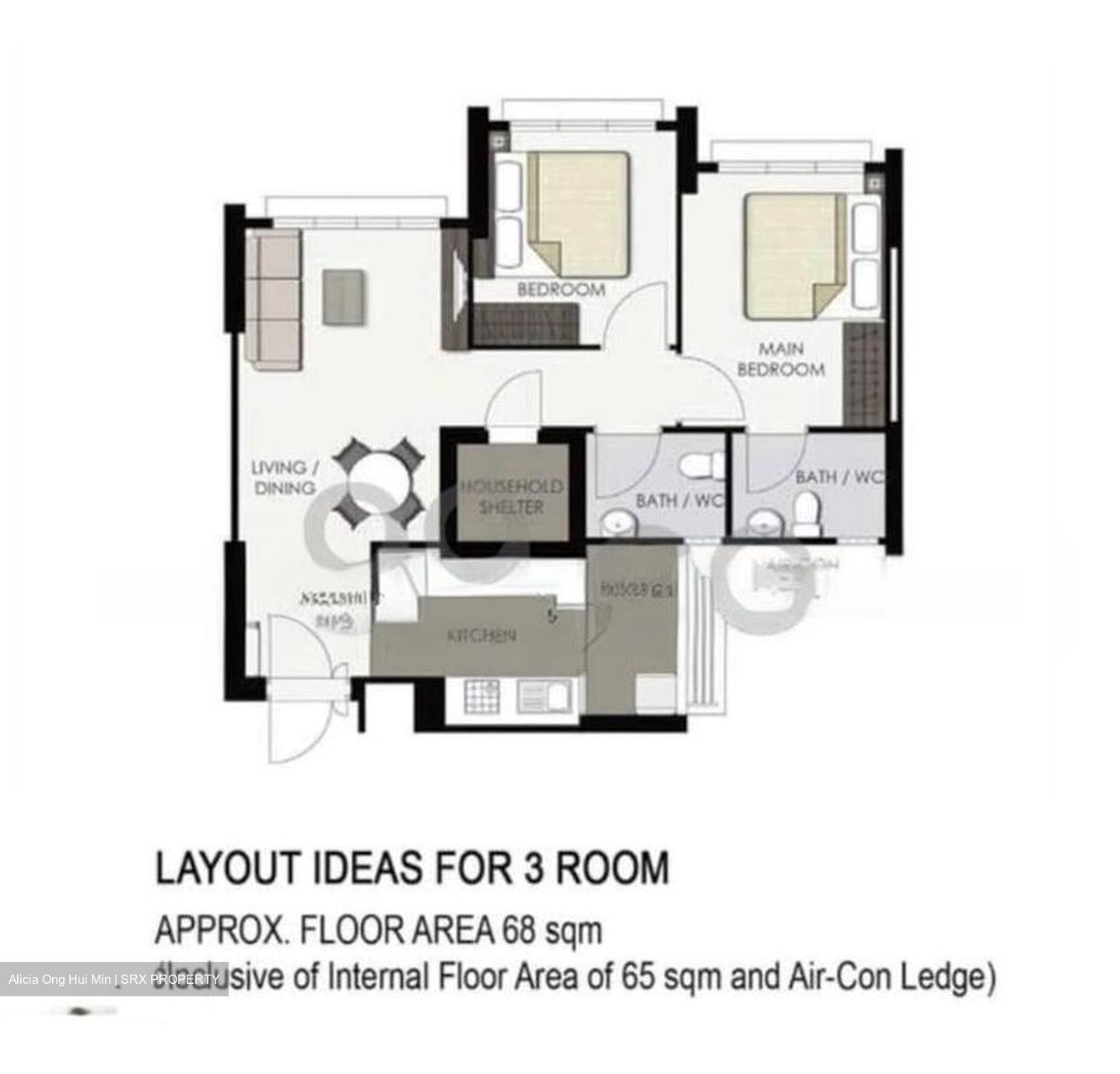 Blk 512A Oleander Breeze @ Yishun (Yishun), HDB 3 Rooms #508118101